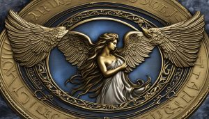 who is the angel on the french good luck coin