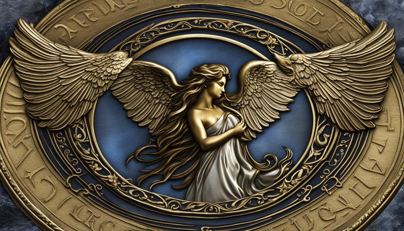 who is the angel on the french good luck coin