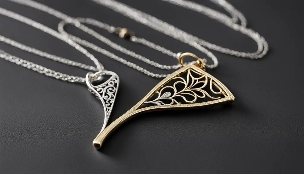 wishbone necklace designs